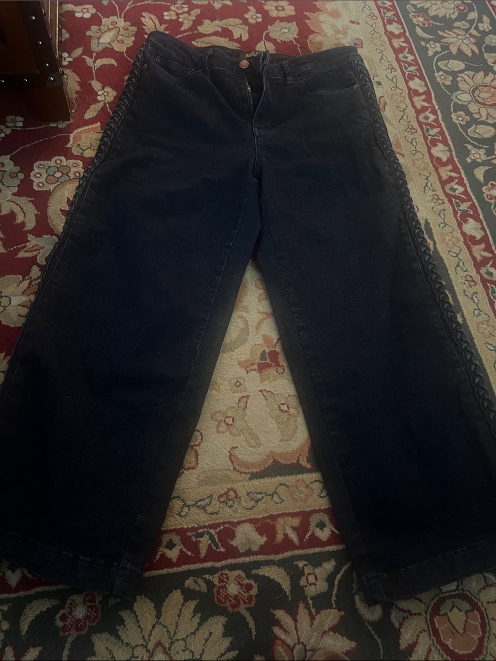 Women's Judy Blue  Wide-Leg Jeans with Side Braid Detail